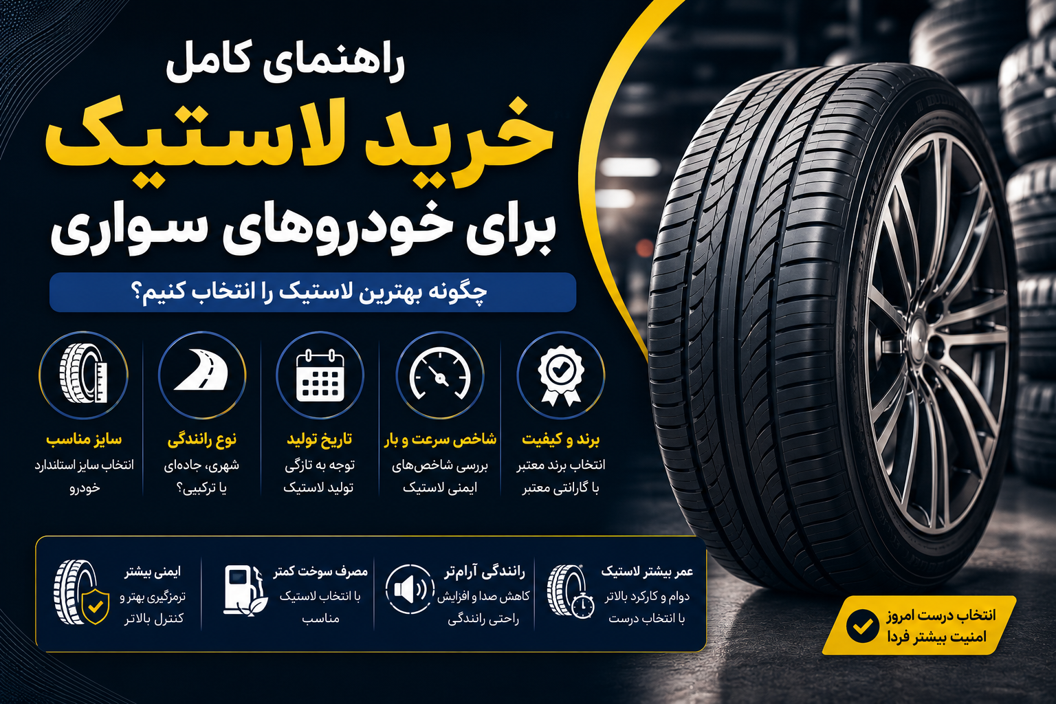 راهنمای کامل خرید لاستیک برای خودروهای سواری